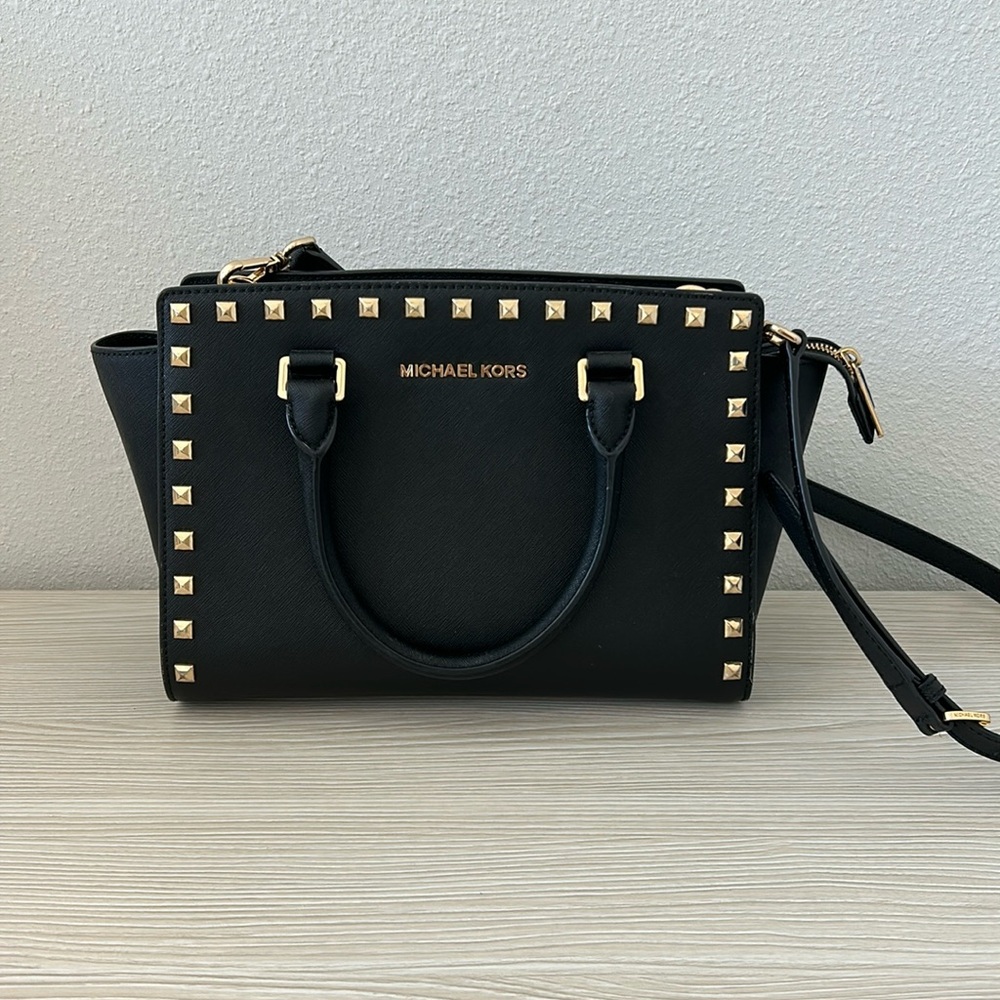 Michael Kors Black Studded Purse